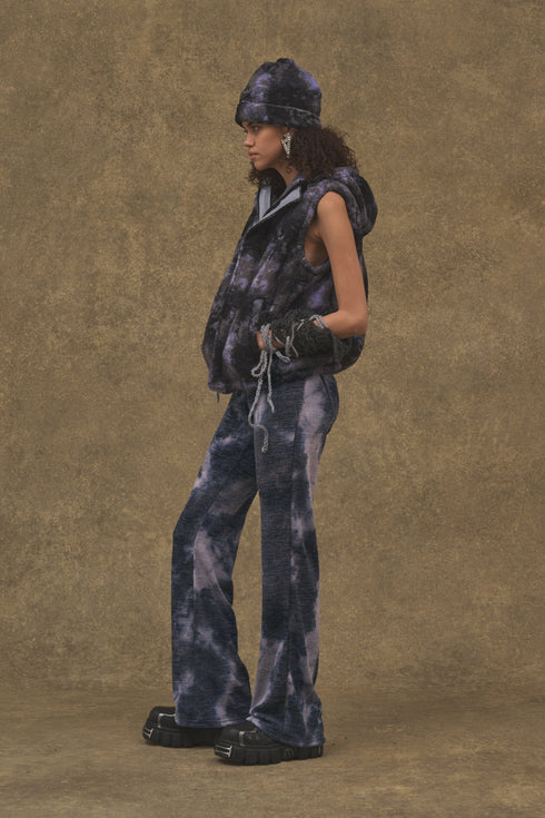 TIE-DYE KNIT PANTS -PURPLE- *Last1